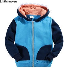Little maven 2016 new summer boys autumn and winter shark Hoodies & Sweatshirts Cotton shark design kids brand clothing W027
