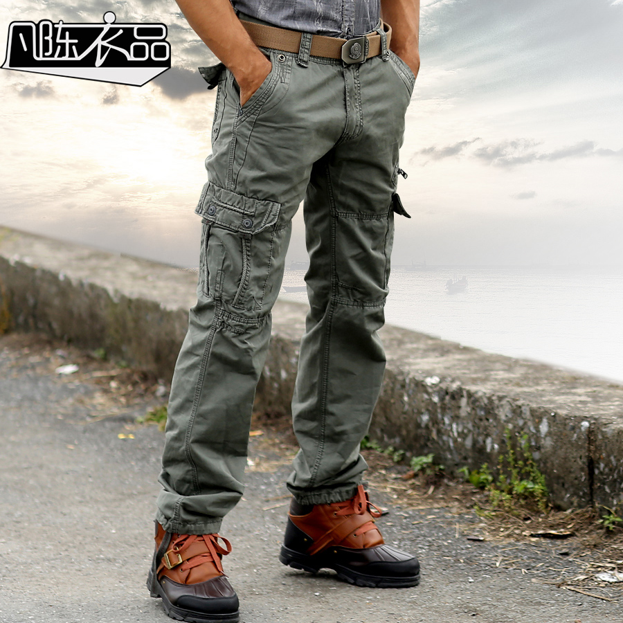 High Quality Brand Men s Military Fatigues Trousers Straight Loose font b Baggy b font Outdoor