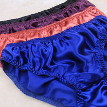 Hot-selling 100% silk panties male mulberry silk trigonometric underwear men briefs