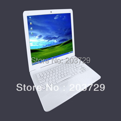 Wholesale Free shipping Laptop computer 13 3inch display Intel n2500 N2600 dual core optional 2GB 320GB