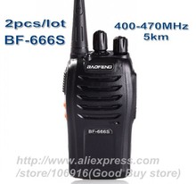 2pcs/lot 2pcs/lot BaoFeng BF-666S Miniature Wireless Walkie Talkies Civilian Multipurpose Radio & Interphone 400-470MHz 5W 5km