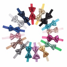 Pretty Childern Infant Girls Headband Hair band Elastic Bands flower Ribbon bow Baby Headbands Hair Accessories W0281
