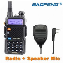 BAOFENG UV-5R Two Way Radio Walkie Talkie VHF/UHF Dual Band CB&Ham portable Radio + Original Shoulder Speaker Microphone