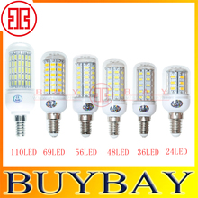 LED light 5730 SMD 9W 12W 15W 18W E14 led lamp Warm White/ white,220V/110V 24LEDs 36LEDs 48LEDs 56LEDs 5730SMD Led bulb Light