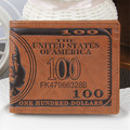 Fashion Mens Wallets New 2016 US Dollar Bill Wallet Brown PU Leather Wallet Bifold Credit
