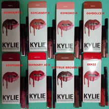 kylie jenner lip kit lip gloss matte liquid lipsticks sets with lipgloss & lip liner brand kylie jenner lipstick