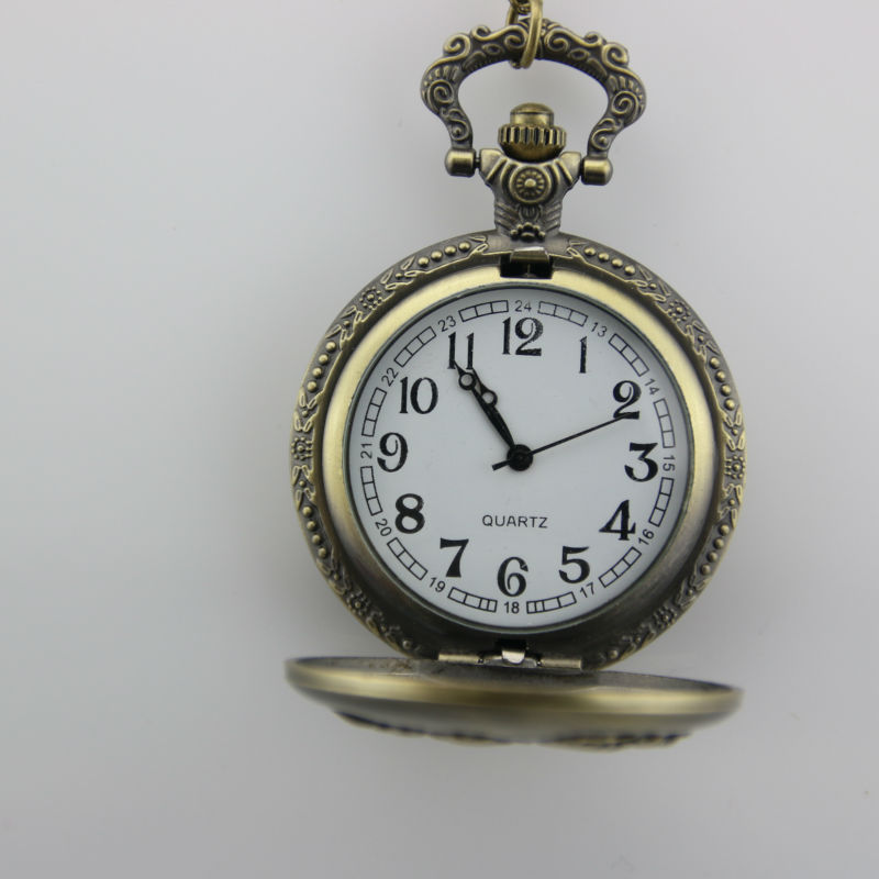 High Quality Classical Copper Vintage Sailboat Pocket Watch