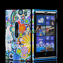 Colorful Flowers Hard Plastic Cover for Nokia Lumia 920 920T Screen Free Shipping