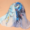 2015 Flower Print Scarves Winter Long Scarf Hijab Discounts Canada Silk Shawls Womens Jewelry Scarfs Gift