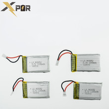 4pcs 25C Batteries 3.7V 1200Mah Xpower Li-polymer Battery For Syma X5SW X5SC M18 H5P Drone RC Quadcopter Top Sale High Quality