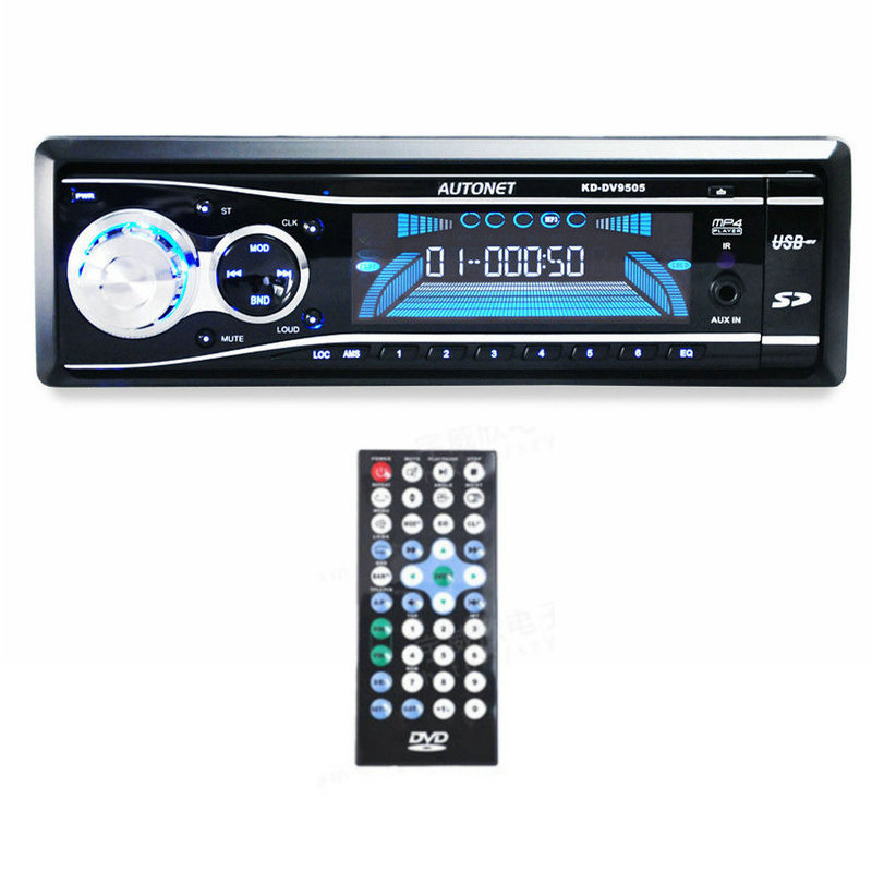 High Quality  Car DVD Player 1 Din In-Dash Detachable Car Player Video Stereo Radio FM MP3 MP4  VCD CD SD Card C9001835