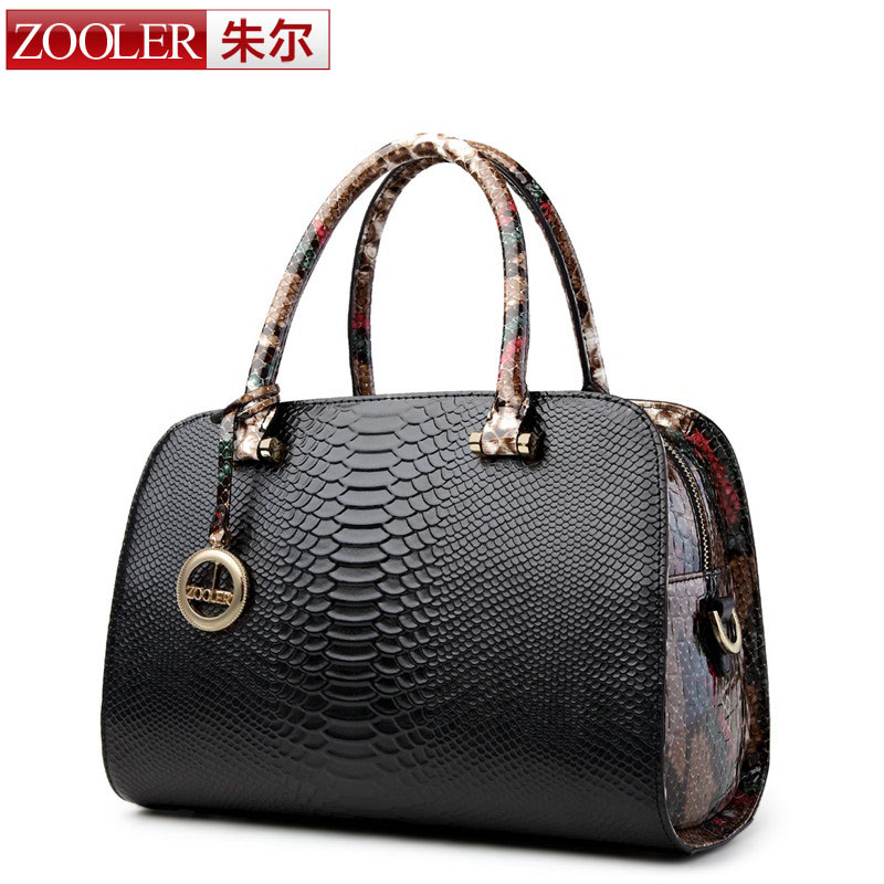 ZOOLER Fashion Bag Ladies Luxury woman bags 2015 bag handbag fashion handbags OL Style Serpentine grain