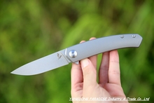 2015 NEW Design S35VN steel balde folding knife with TC4 titanium bearing handle hunting knives pocket