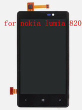 1pcs Original LCD For Nokia Lumia 820 LCD display + touch screen digitizer with frame Assembly mobile phone spare parts