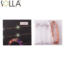 3M 30 led 3 AA Battery Powered Garland Light Decoration LED Copper Wire Fairy String Lamps for Christmas Holiday Wedding Party