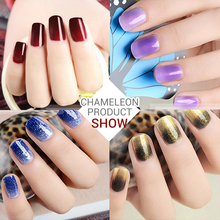 Brand Azure nail gel temperature change UV gel color changing soak of UV gel nail polish