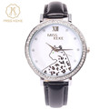 Miss Keke Designer Watches 2016 New Clay Cute 3d Mini World Rhinestone Watch Leopard Ladies Leather