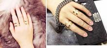 3Pcs Set Hot Cute Fashion Gold Silver Plated Top Of Finger Over The Midi Tip Finger