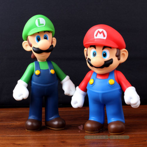 Lot 2 Nintendo New Super Mario Bros Brothers Luigi Toy PVC Action Figure 5