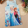 2016 Baby Girls Summer Dresses Kids Reine Des Neiges Dress For Girls Rincess Vestidos Fever 2
