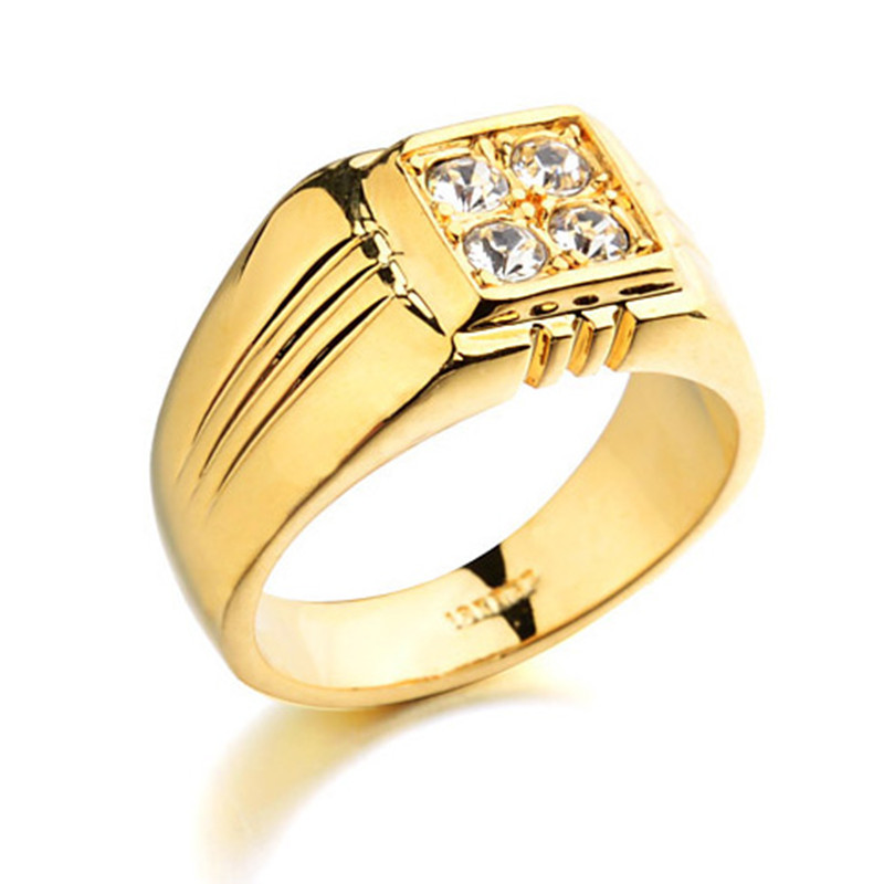 Engagement gold rings for male