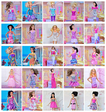Free Shipping, 30 piece/lot New Fashion Wear Set Stylish Outfits Casual Clothes for Original Barbie doll