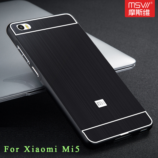 Оригинальный MSVII бренд Xiaomi Mi5 чехол роскошные сельма матовый задняя крышка + алюминиевый металлический каркас для Xiaomi Mi5 m5 чехол + стекло