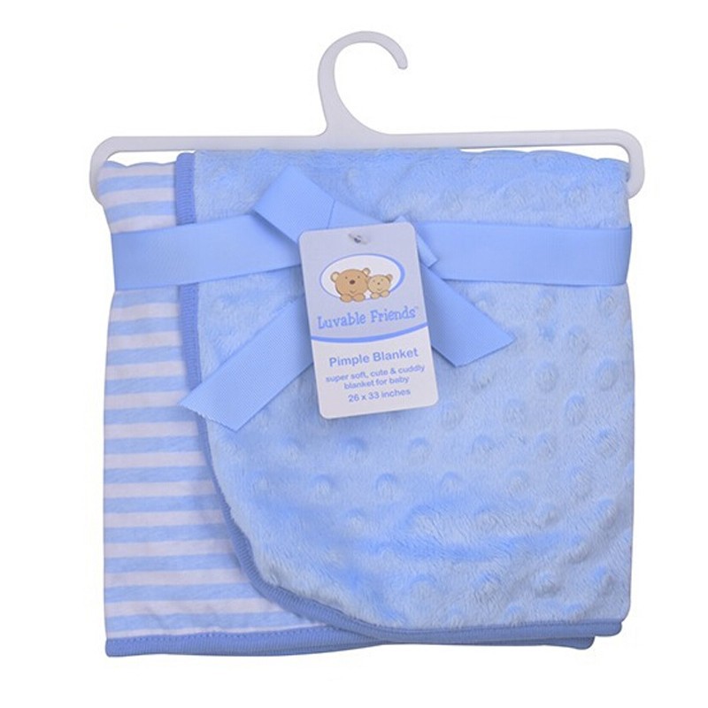 Super Soft 100% Cotton Baby Blanket BluePinkYellow Color Toddler Blanket Bedding Set Winter Envelope for Newborns (1)