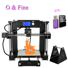2016 Latest Cheap High Quality Full Acrylic Frame Anet A6 3D Printer Kit Reprap Prusa i3 DIY 16GB SD card & LCD As Gift