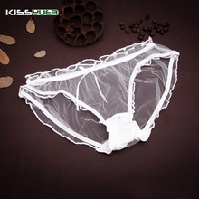 Lace women panties Ultra-thin mesh Seamless transparent Sexy bragas Mujer Women’s soft briefs Bow panty Underwear women KP0012