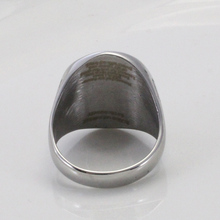 silver plating Islam muslim allah quran scriptures stainless steel ring for men women charm Retro ring