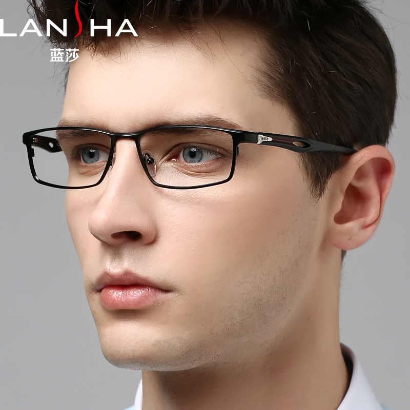 Großhandel hohe Qualität Männer Titan Brillengestell Vollformat <b>...</b> - wholesale-High-quality-Men-titanium-glasses-frame-full-frame-eyeglasses-frame-male-finished-products-myopia-glasses
