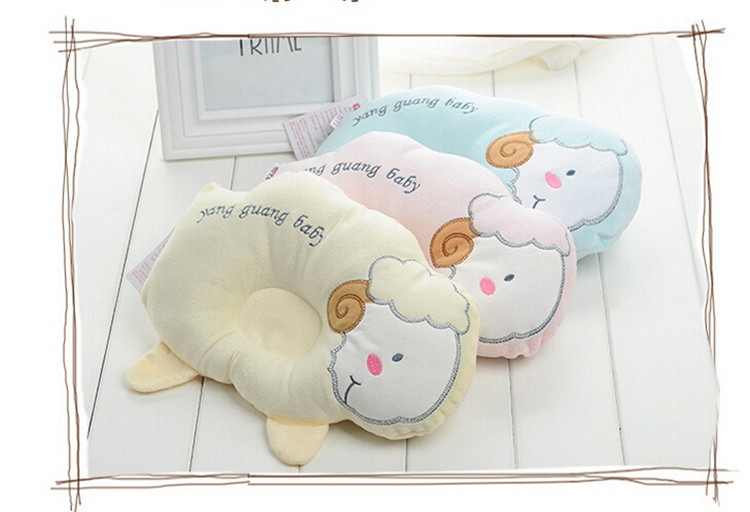 Comfortable Baby Pillow Cute Sheep Animal Pillow Pattern Kawaii Surname Headrest Fashion Print Baby Pillow Prevent Flat Head (5)