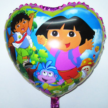 children’s toys balloon hearts Dora girl balao de festa birthday party decoration