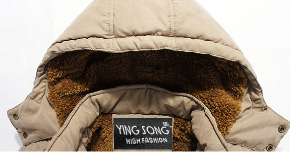 2014 new high quality thick wool liner brand men s hooded down jacket warm coat parka