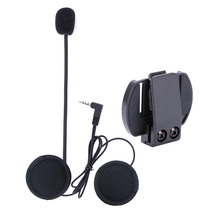V6 Accessories Microphone Speaker & Clip ONLY Suit for V6-1200 Helmet Intercom Motorcycle Bluetooth interphone 3.5mm Jack Plug