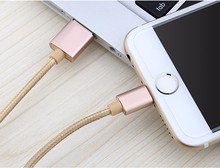 New 1.5M Metal Braided Mobile Phone Cables Charging USB Cable Charger Data For iPhone 5 5S 6S 6 6 plus IOS Data accessories