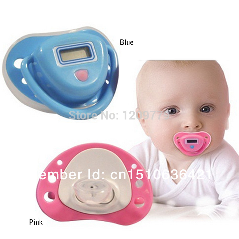 Infant Baby Digital Dummy Pacifier Thermometer Soother Trendy Safe IA646 W