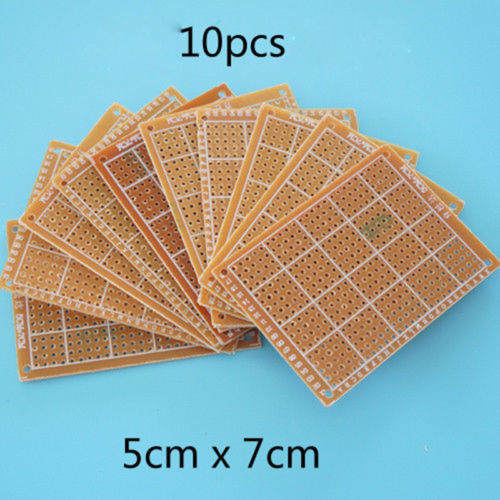 10Pcs new Prototype Paper Copper PCB Universal Experiment Matrix Circuit Board 5x7cm Free Shipping