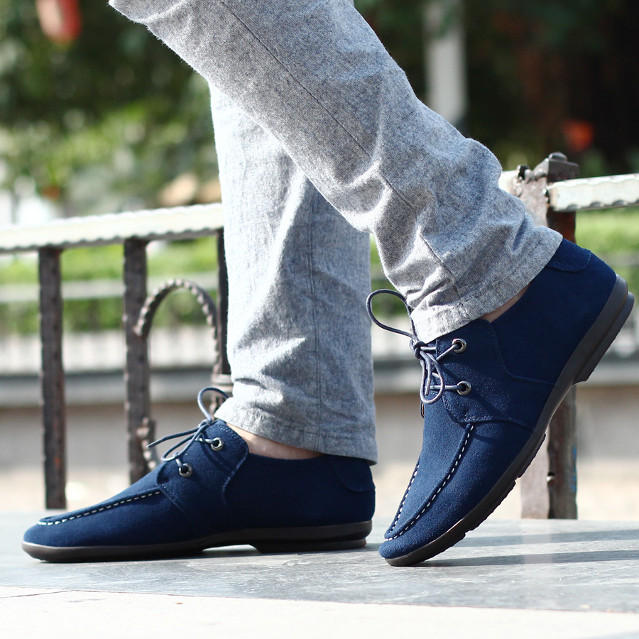 Men Handmade Genuine Leather Business Casual Soft Flats Driving Shoes Brand Fashion Sneakers For Men Flats