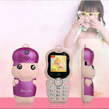 ZTG Mini Mobile Phone for girl Kids Surprise Credit card cell phone children Mobile Baby Phones
