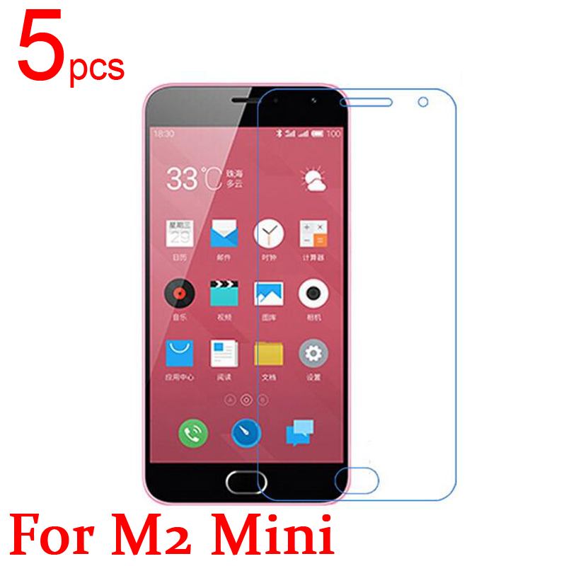 5pcs Gloss Ultra Clear LCD Screen Protector Film Cover For Meizu M2 Mini Protective Film 