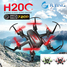 JJRC H20C Mini Drone with 2.0MP Camera H20 Upgrade RTF 2.4G 4CH 6 Axle Gyro RC Hexacopter Headless Auto-Return F16759/60