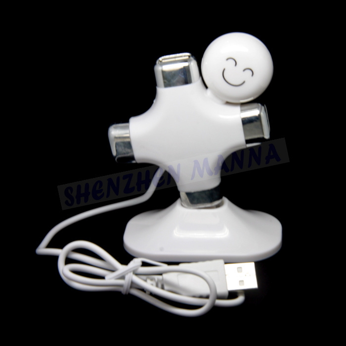1PC FREE SHIPPING New USB 2.0 high speed 4 port sm...