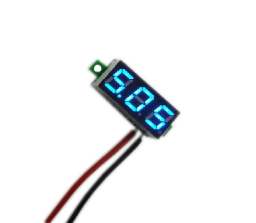 Hot Blue LED Panel Meter Lithium Battery Digital Voltmeter DC 2 5V 30V Better Free Shipping