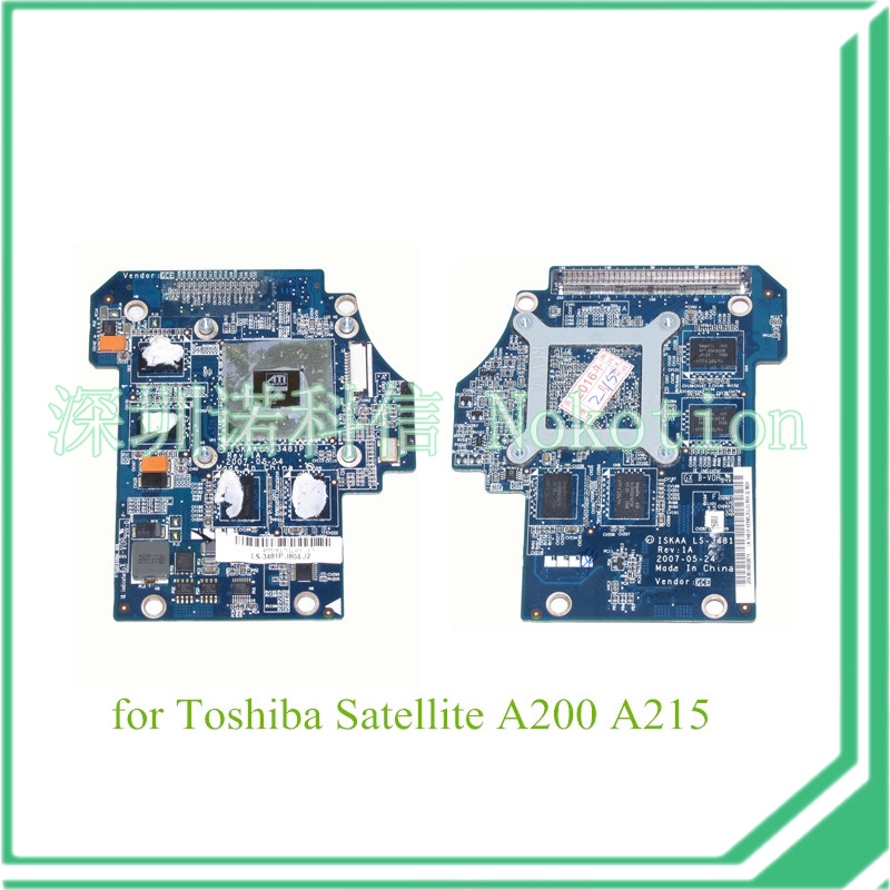 K000051930 LS-3481P for toshiba satellite A200 A215 Laptop graphics card GPU board VGA ATI HD2600 256MB