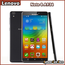 Original Lenovo Note 8 A936 8GBROM 1GBRAM 6.0 inch Smartphone Android 4.4 MT6752 Octa Core 1.7GHz Support LTE & WCDMA & GSM GPS