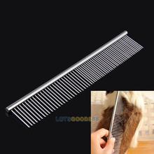 LS4G New Pet Products Dog Cat Pet Stainless Steel Trimmer Grooming Teeth Comb Brush