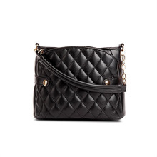 new casual chains diamond lattice black totes medium handbags hotsale ladies evening purse women clutch shoulder crossbody bags