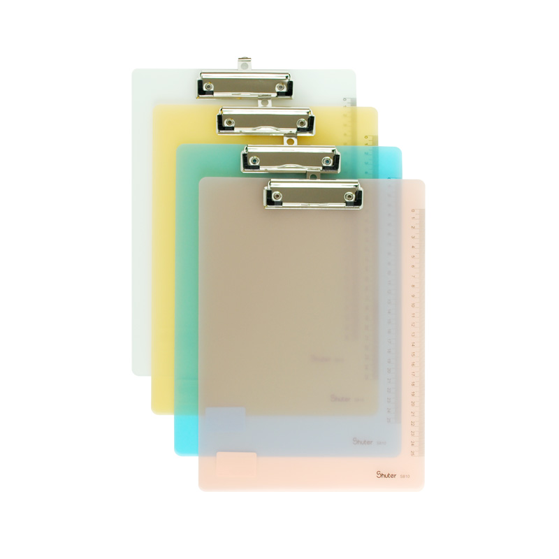Shipping clip board A4 SHUTER frosted transparent folder A5 tablet plastic splint PP pad clip clip menu